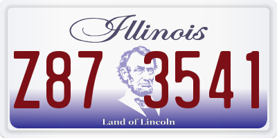 IL license plate Z873541