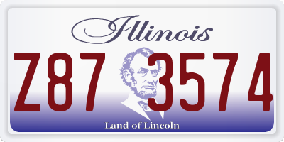 IL license plate Z873574