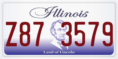 IL license plate Z873579