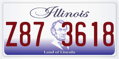 IL license plate Z873618