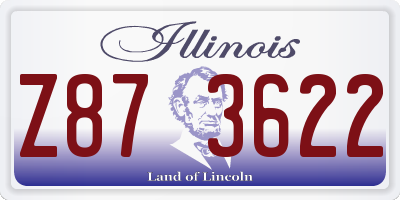 IL license plate Z873622