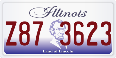 IL license plate Z873623