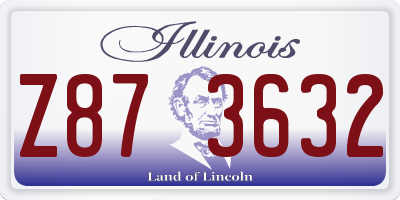 IL license plate Z873632