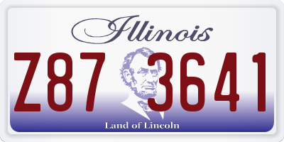IL license plate Z873641