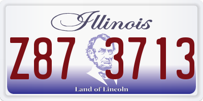 IL license plate Z873713