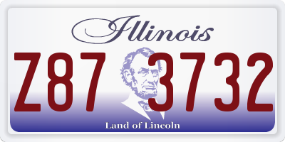 IL license plate Z873732