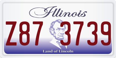 IL license plate Z873739
