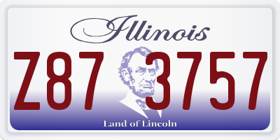 IL license plate Z873757