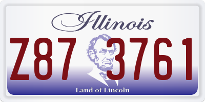 IL license plate Z873761