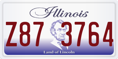 IL license plate Z873764