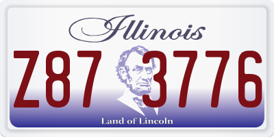IL license plate Z873776