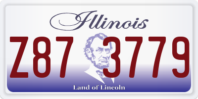 IL license plate Z873779