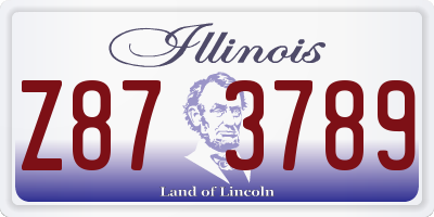 IL license plate Z873789