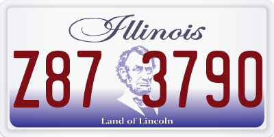 IL license plate Z873790
