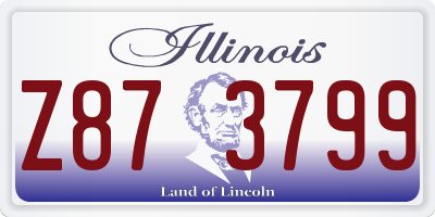 IL license plate Z873799