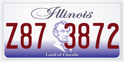 IL license plate Z873872
