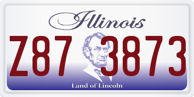 IL license plate Z873873