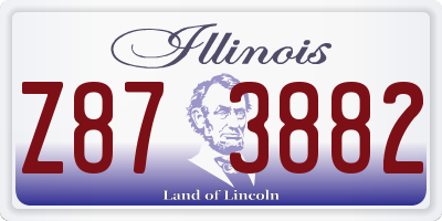 IL license plate Z873882