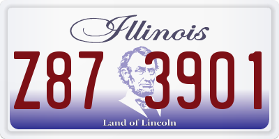 IL license plate Z873901