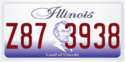 IL license plate Z873938