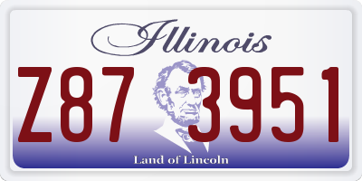 IL license plate Z873951
