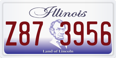 IL license plate Z873956