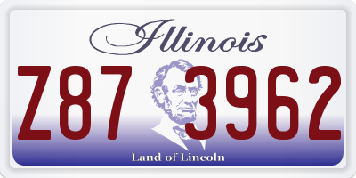 IL license plate Z873962