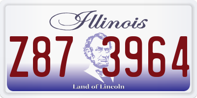 IL license plate Z873964