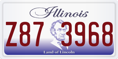 IL license plate Z873968