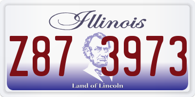 IL license plate Z873973