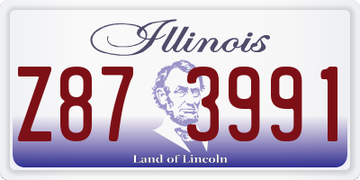 IL license plate Z873991
