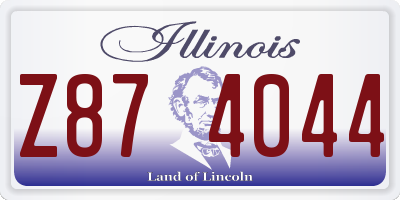 IL license plate Z874044