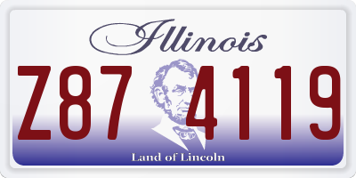 IL license plate Z874119