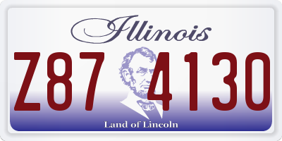 IL license plate Z874130