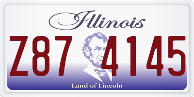 IL license plate Z874145