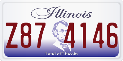 IL license plate Z874146