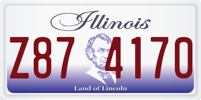 IL license plate Z874170