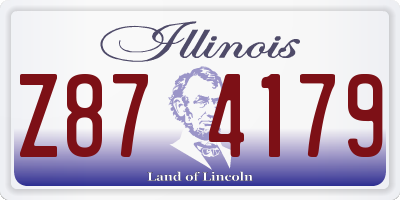 IL license plate Z874179