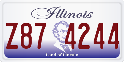 IL license plate Z874244