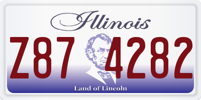 IL license plate Z874282
