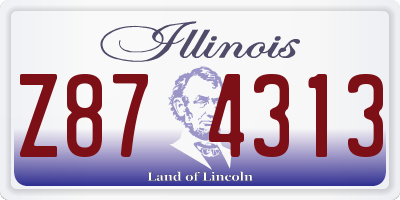 IL license plate Z874313