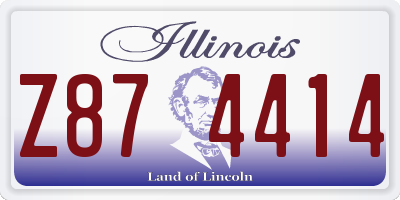 IL license plate Z874414
