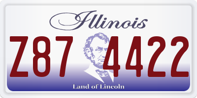 IL license plate Z874422