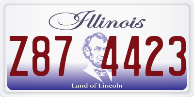 IL license plate Z874423