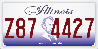 IL license plate Z874427