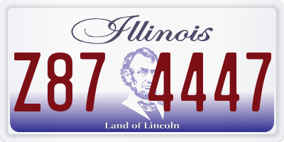 IL license plate Z874447