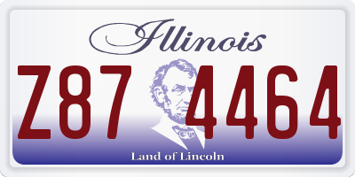 IL license plate Z874464