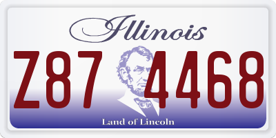 IL license plate Z874468