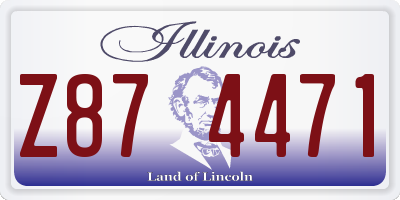 IL license plate Z874471