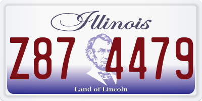 IL license plate Z874479